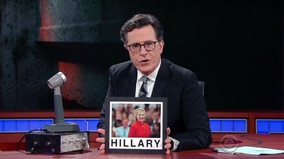 Stephen Colbert makes fun of conspiracy theories