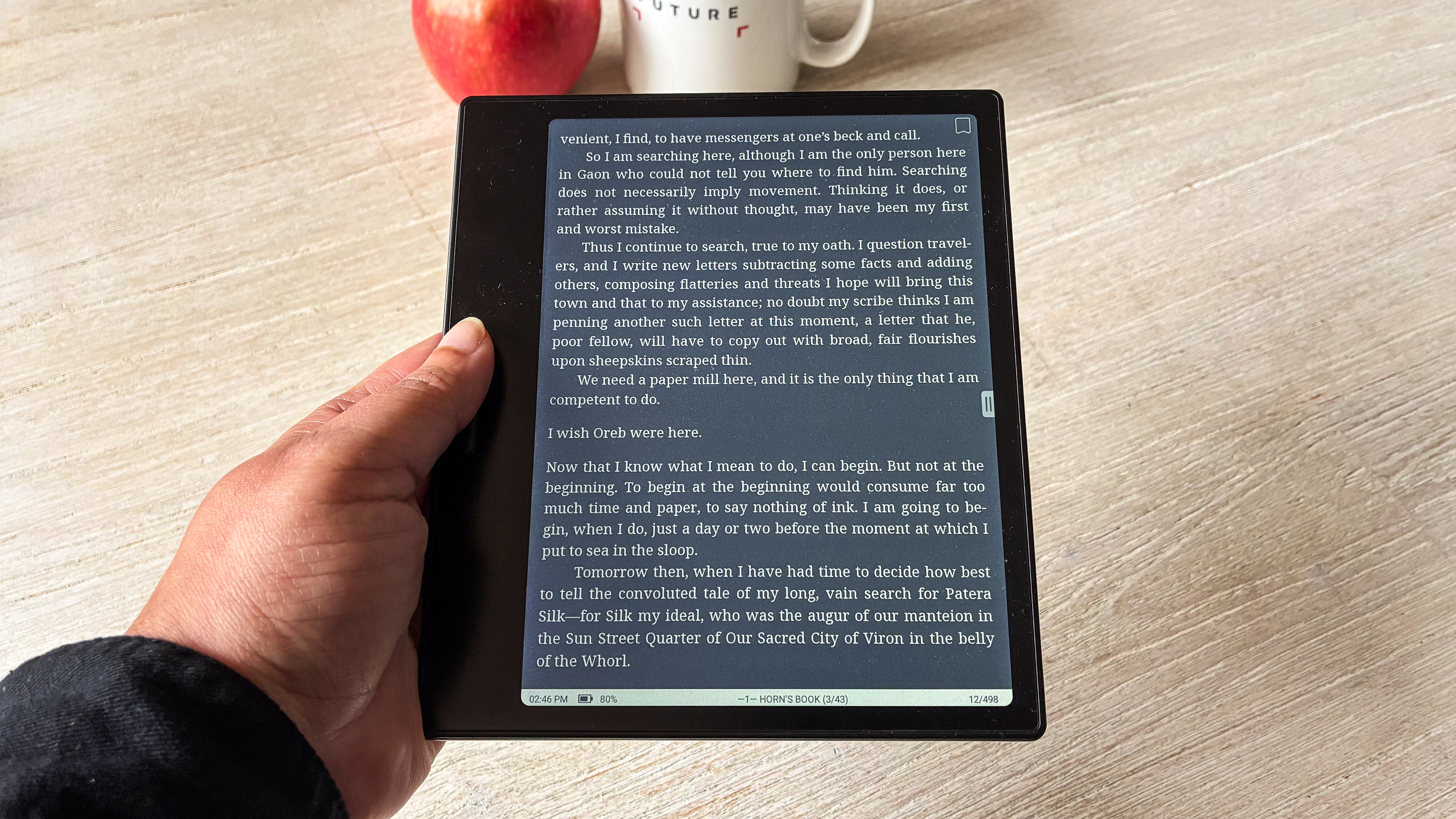 Dark mode on the Boox Go Color 7 Gen II ereader