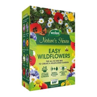 Westland Easy Wildflowers All in One Seed Mix box on a white background