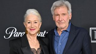 Helen Mirren and Harrison Ford attend the Los Angeles Premiere of Paramount+'s "1923" at Hollywood American Legion on December 02, 2022 in Los Angeles, California.