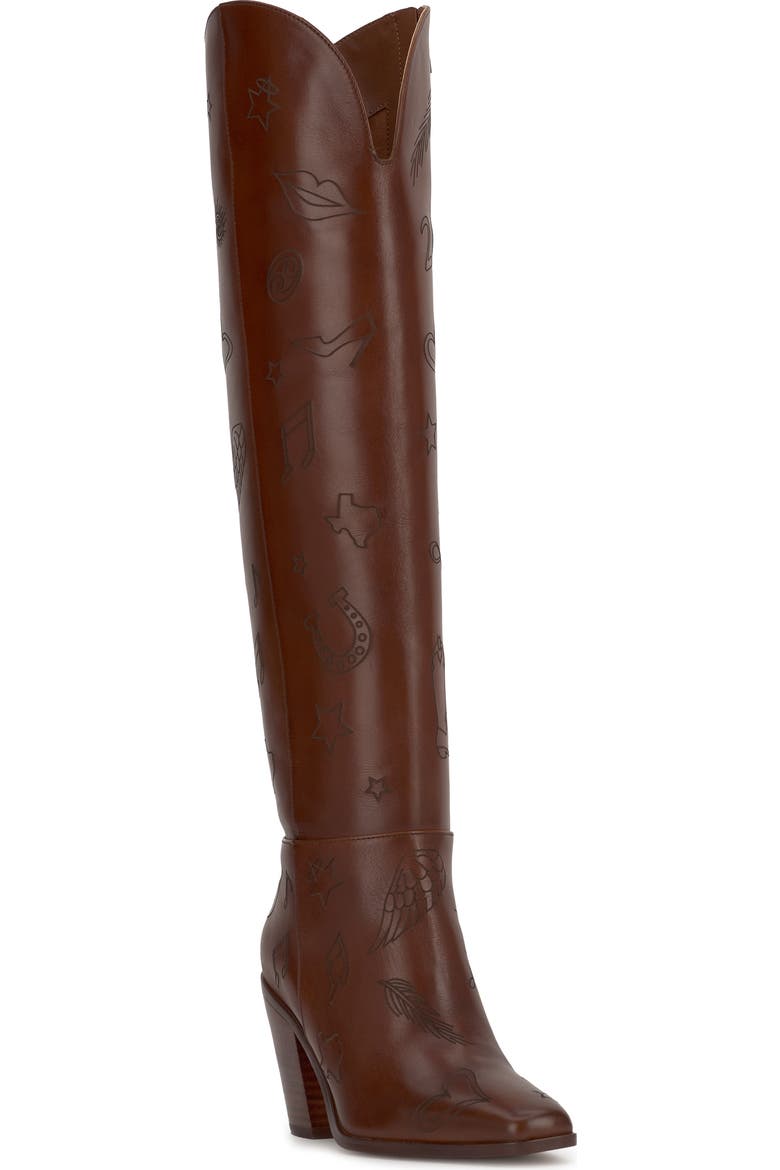 Ravyn 2 Embossed Leather Tall Boot