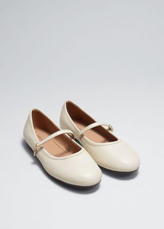 & Other Stories, Mary Jane Leather Ballerina Flats