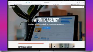 Concrete CMS installation on a laptop