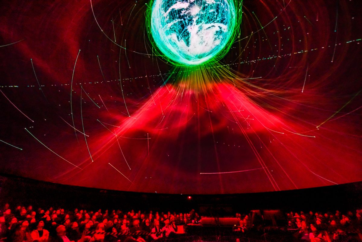 The American Museum on Natural History debuted the Hayden Planetarium’s latest space show, Worlds Beyond Earth, the first media presentation designed to take full advantage of the intense dynamic range enabled by the planetarium’s new Christie Eclipse RGB laser projection system.