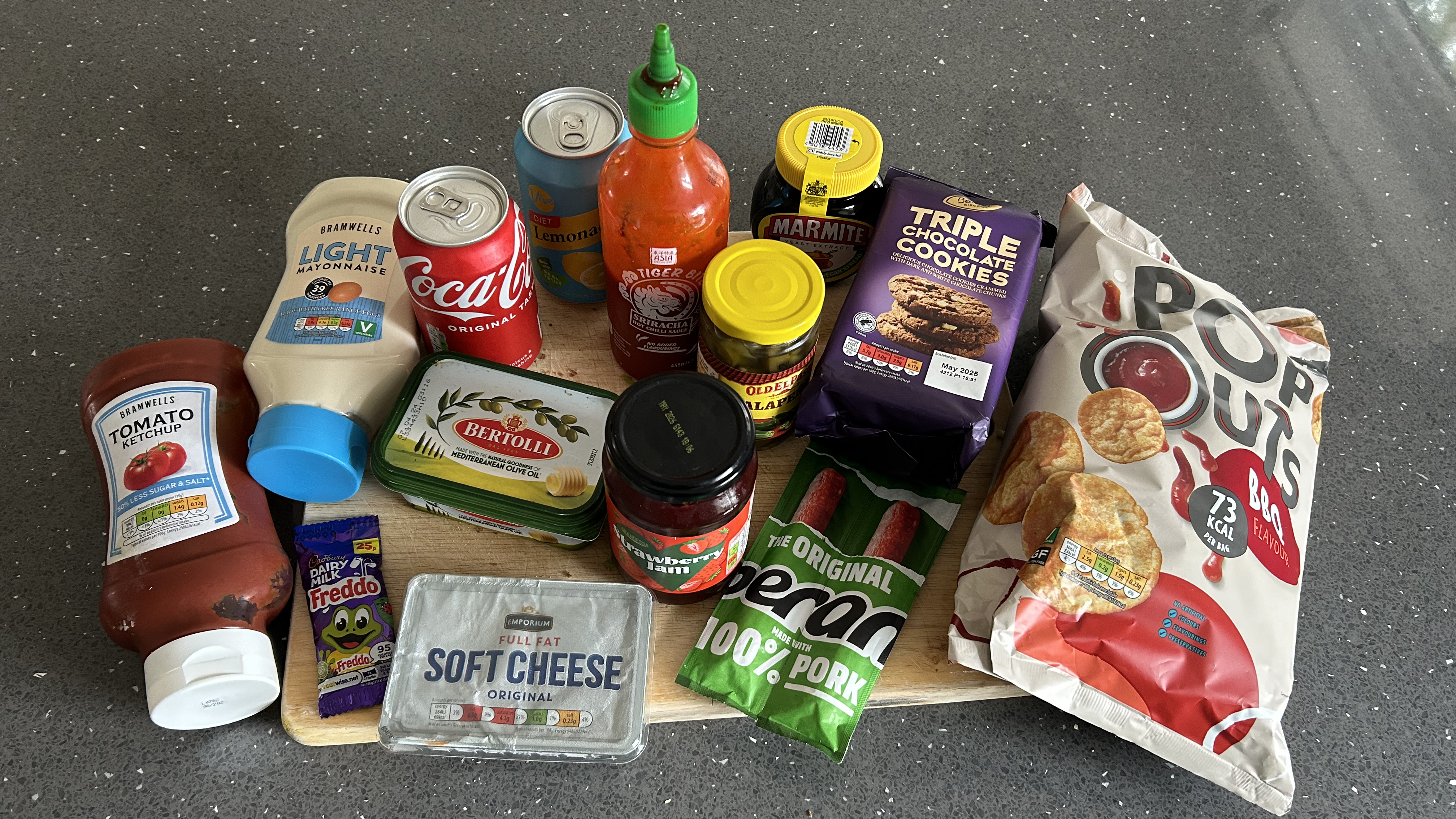 A selection of UPF foods