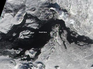 Tolbachik Volcano Kamchatka NASA 