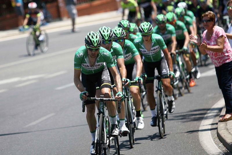 The peloton of the Spanish National Championships was driven during the best part of the race by Caja Rural