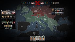 A map of europe at war