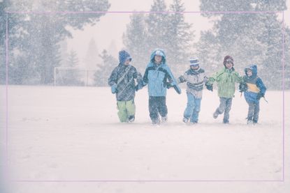 Playing in the snow is great for kids' health and wellbeing