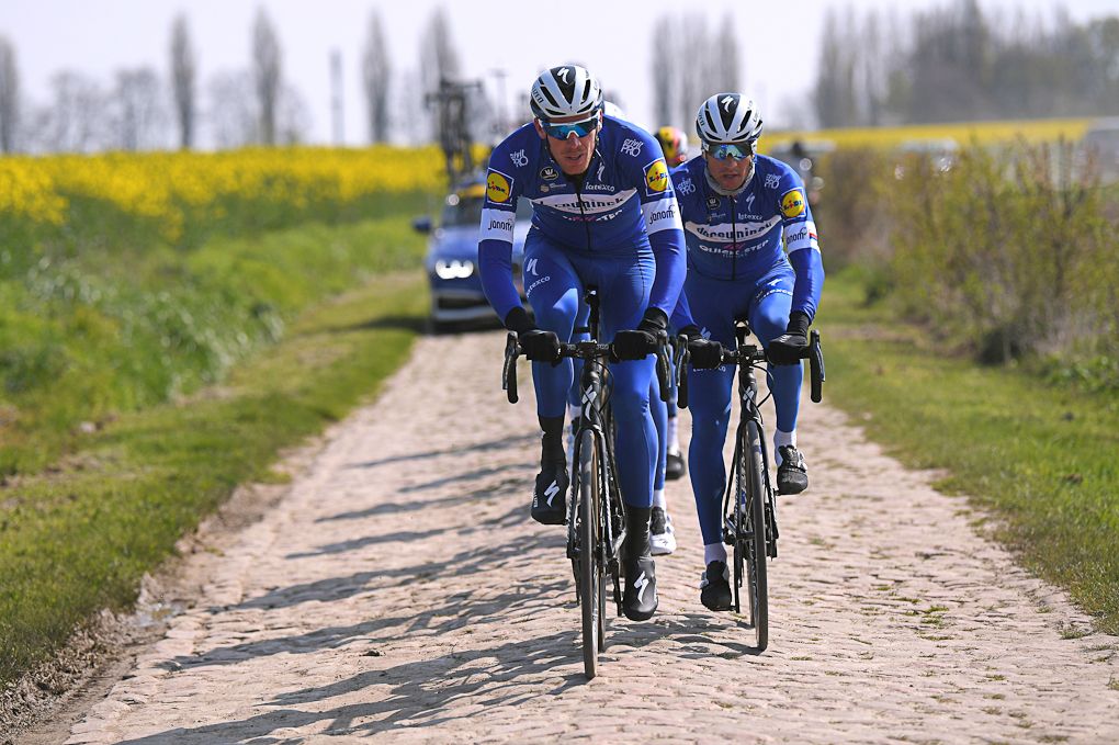 Deceuninck-QuickStep's Tim Declercq and Zdenek Stybar