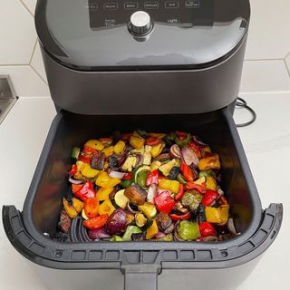 Instant Vortex Plus 6-in-1 Air Fryer with roasted vegetables