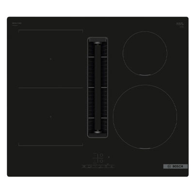Bosch induction hob with downdraught extractor