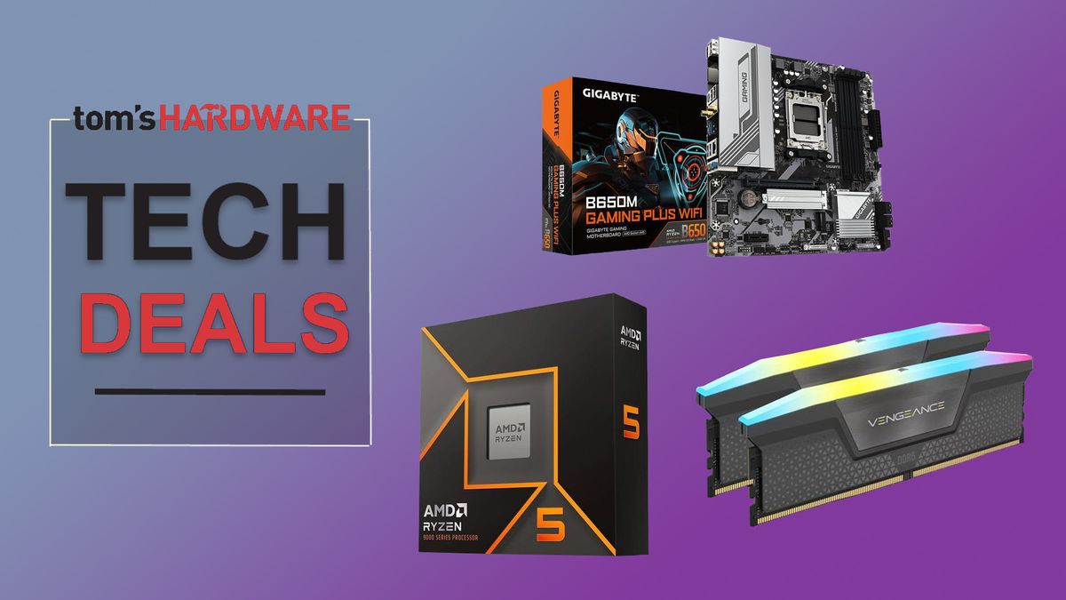 Newegg packs Ryzen 5 9600X and 16GB DDR5 into a $520 combo — bundles also include a B650 motherboard and 240mm AIO liquid cooler