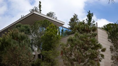 Mareterra in Monaco, structure seen among trees