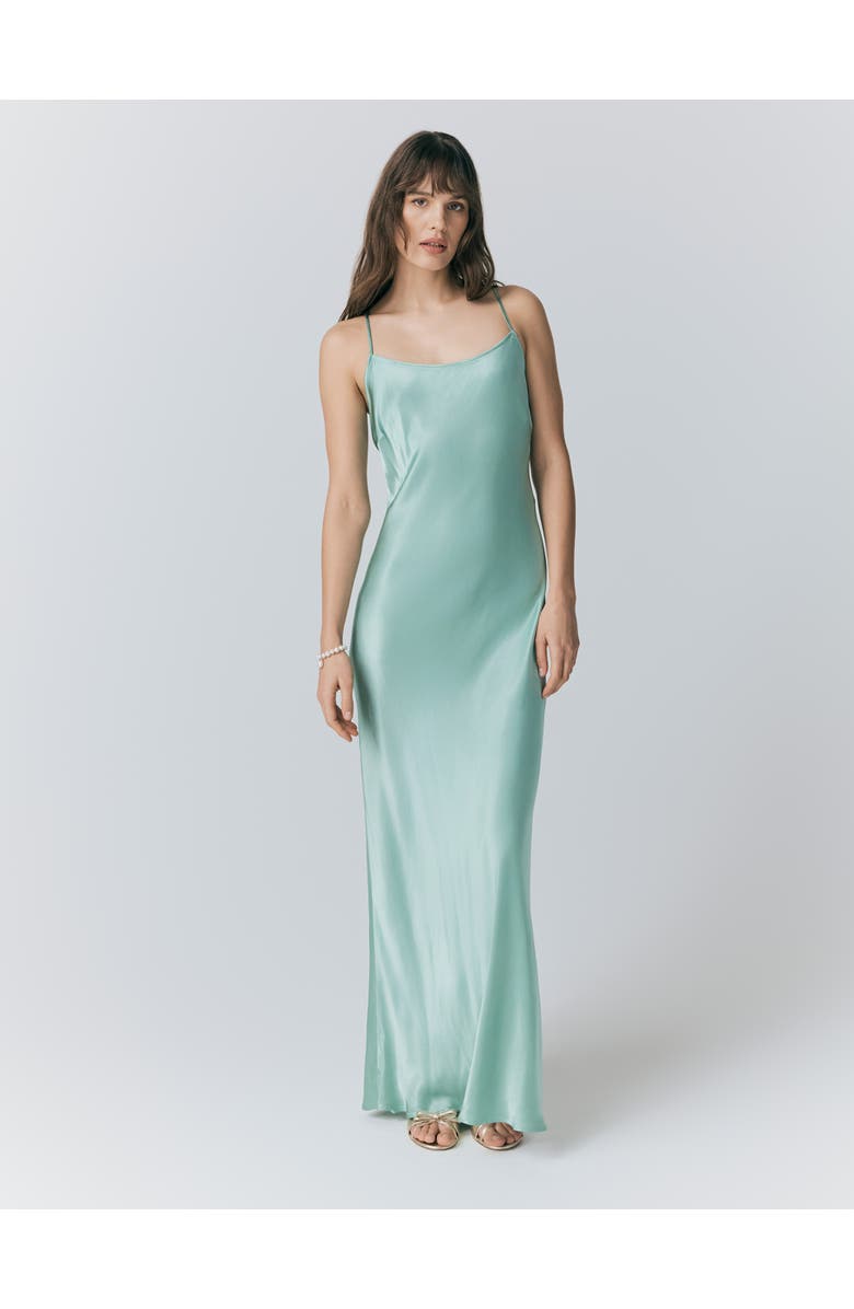 Kallie Satin Maxi Slip Dress