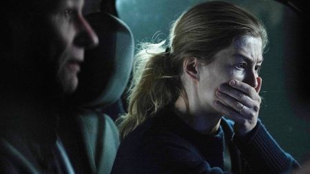 Rosamund Pike as Maddie in "Hallow Road"