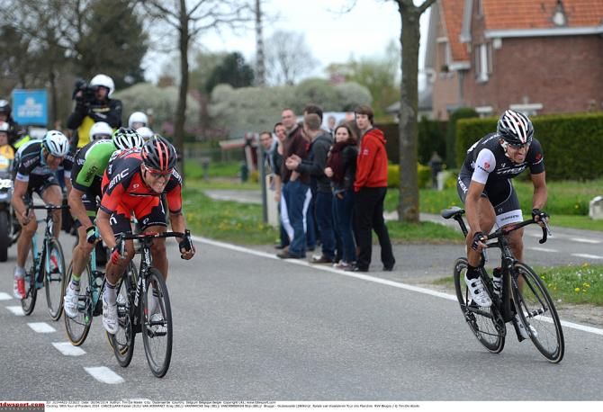 Fabian Cancellara puts in an acceleration
