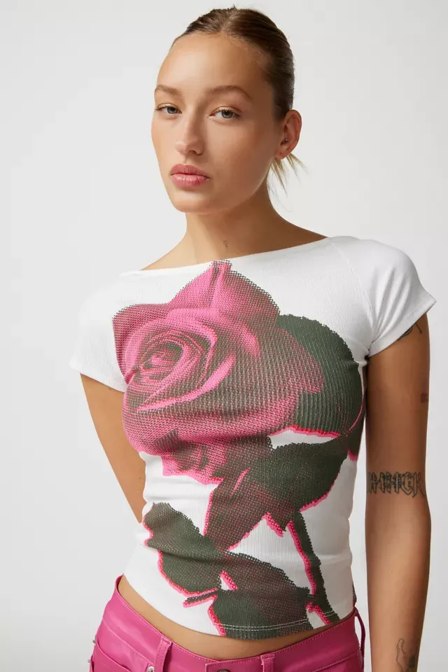 Uo Rose Nadia Rose Low-Back Top