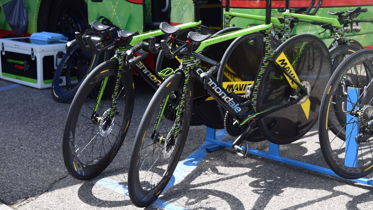 Cannondale-Drapac have had a handful of riders on the Super Slice disc at time trials throughout the season