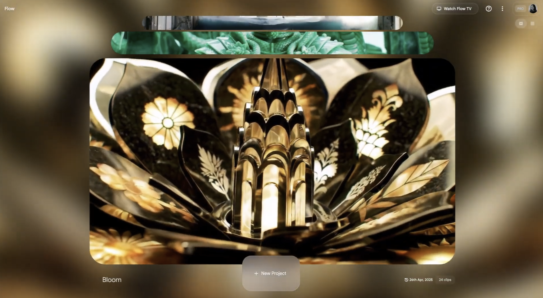 Cinematic images created by Google Flow