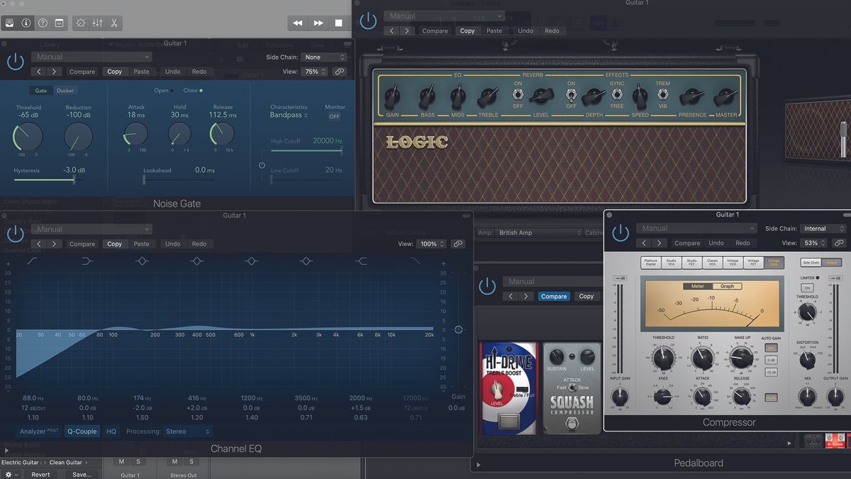 logic pro x guitar