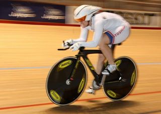 Anna Meares (Australia) during the women's 500m TT