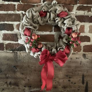 Burlap wreath