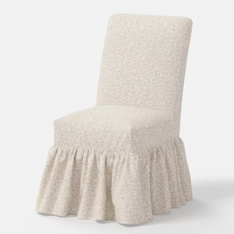Ruffled Slipcover Dining Chair in Marisha Vine Mauve - Threshold&amp;trade; Designed With Studio Mcgee