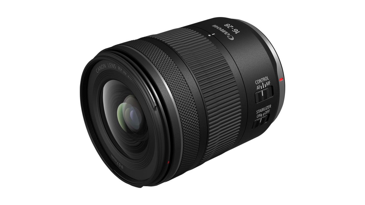 A Canon RF 16-28mm F2.8 IS STM lens