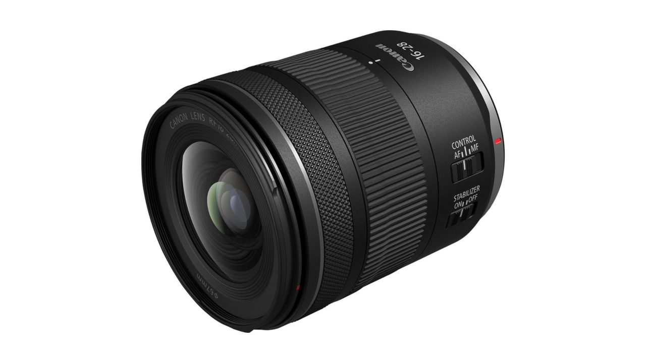 A Canon RF 16-28mm F2.8 IS STM lens
