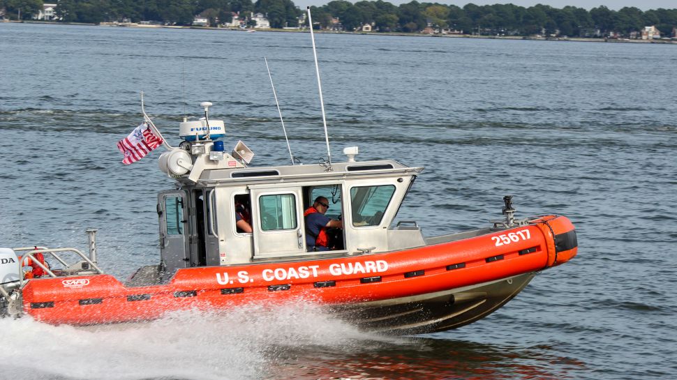 US coast guard boat