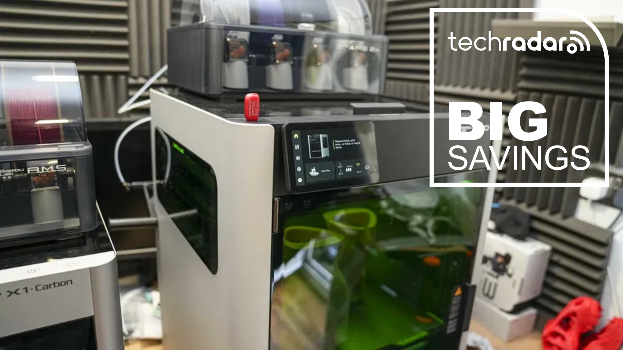 The Bambu Lab H2D in a workshop during our tests