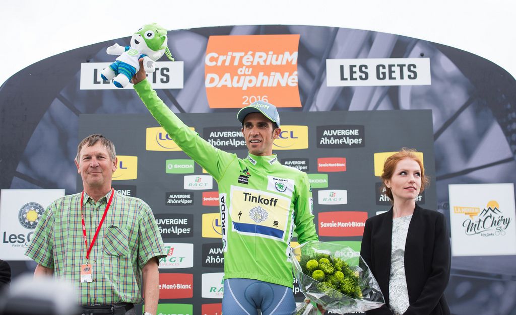 Alberto Contador (Tinkoff) also collected the green points jersey