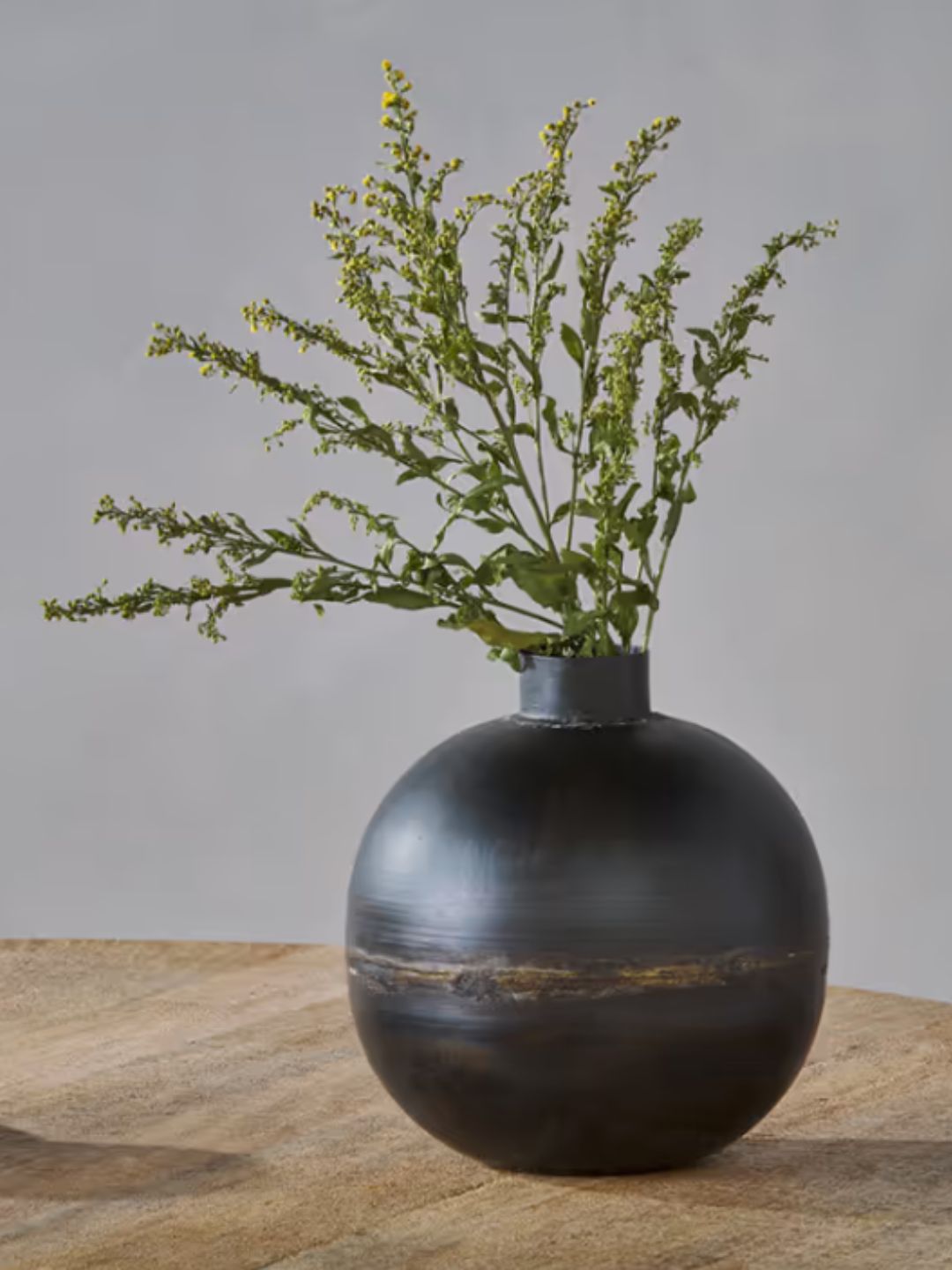 nkuku, Endo Recycled Iron Vase - Black