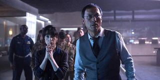 Sally Hawkins and Ken Watanabe in Godzilla: King of the Monsters
