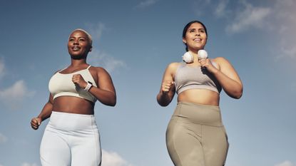 Is 30 minutes of cardio enough? Two women running