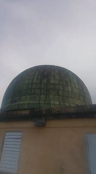 A still from the footage that University of Puerto Rico student Jorge Pérez Figueroa took when he came across an abandoned observatory on campus.