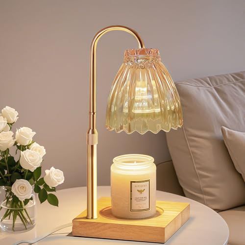 Candle Warmer Lamp With Timer (Gold)