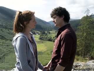 Poppy Gilbert and Aneurin Barnard as Abbie and Ryan in The Catch.