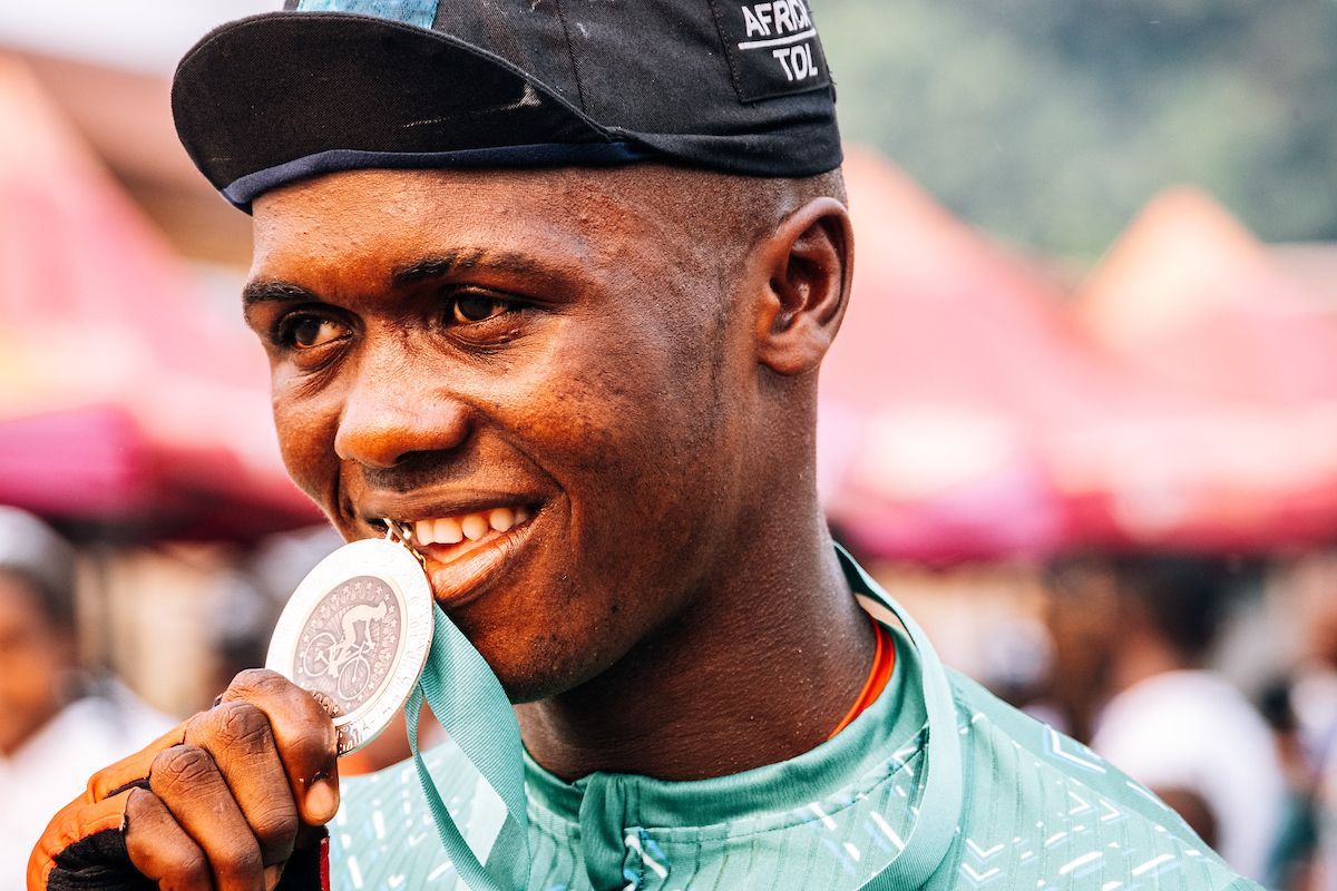 Picture by Oskar ScarsbrookSWpixcom 2630042023 Cycling SIS Science in Sport Tour de Lunsar 2023 Sierra Leone Africa