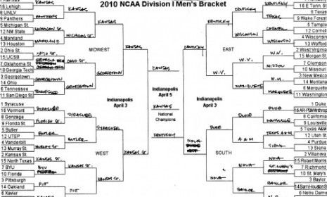 Obama&amp;#039;s March Madness bracket: Kansas, for the win!