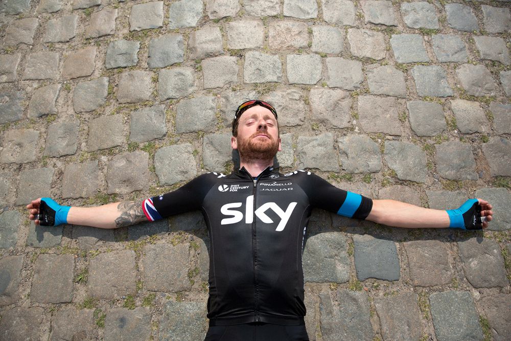 Bradley Wiggins (Team Sky) made Paris-Roubaix his final objective