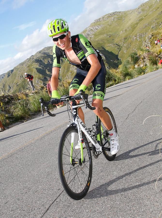 Joe Dombrowski (Cannondale-Garmin) on Filo Sierras Comechingone.