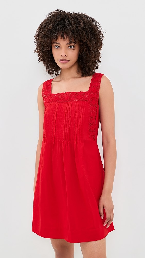 The Sophie Mini Dress - Varsity Red