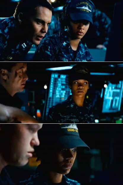 Rihanna - WATCH: Rihanna makes movie debut in new Battleship trailer - Rihanna Battleship - Marie Claire - Marie Claire UK