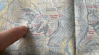 how to read an avalanche forecast: Ben Nevis map