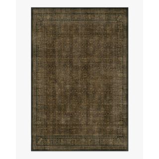 green vintage-inspired rug