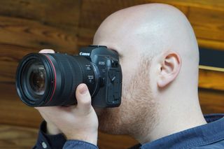 Most mirrorless cameras, such as the Canon EOS R (above), now have electronic viewfinders, and the most recent breed are very high in quality. Image credit: TechRadar 