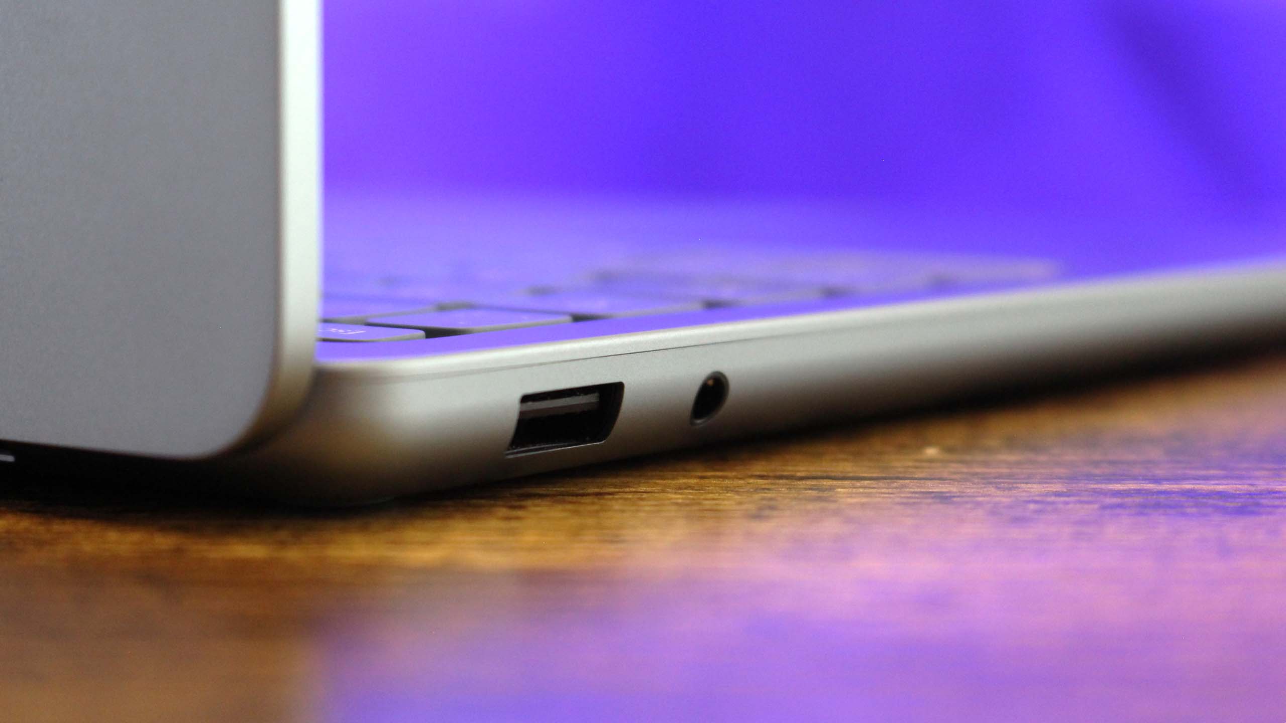 Surface Laptop 13-inch's right-side USB-A and 3.5mm audio ports.