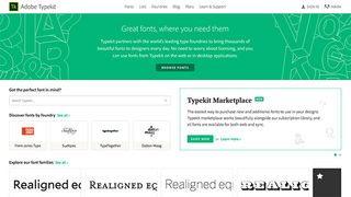 Typekit is integral to Adobe's Creative Cloud